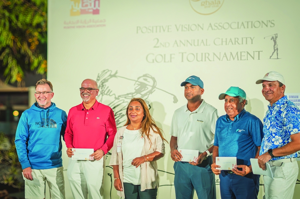 Charity golf tournament raises RO 8,000 for health causes.