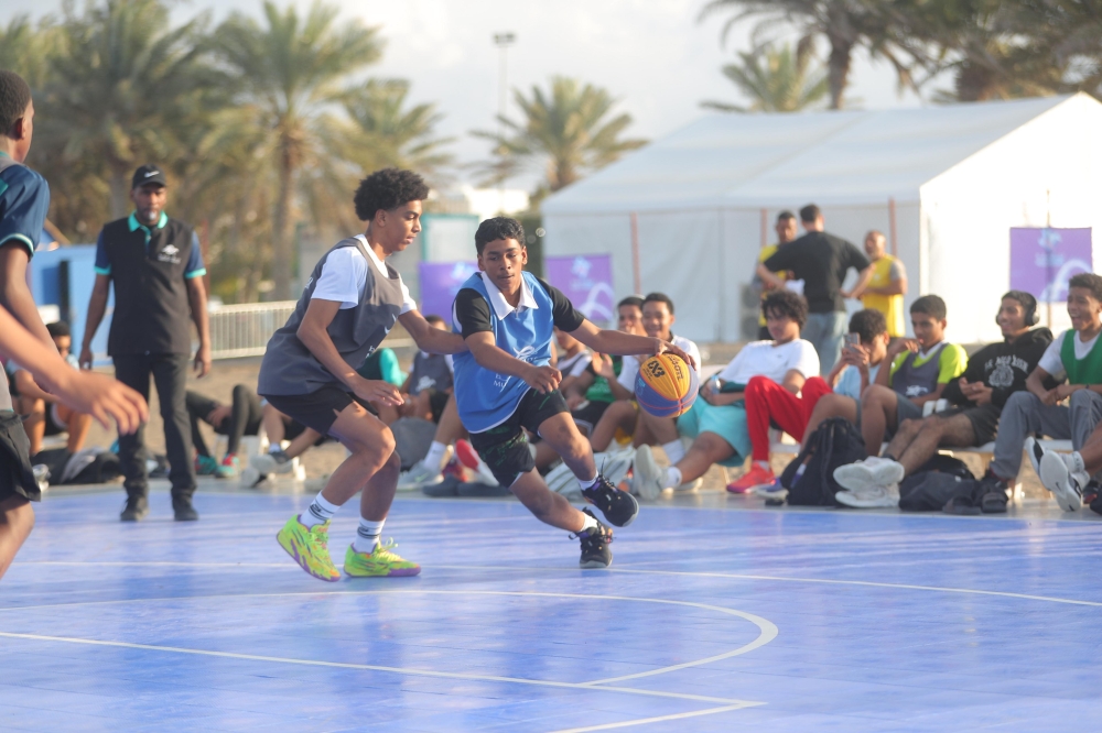 Fast-paced 3x3 action as players battle for control during the Championship. – Ammar al Musafir