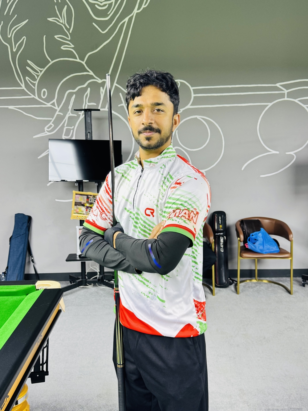 Oman's Mohammed al Balushi finished as runner-up. 