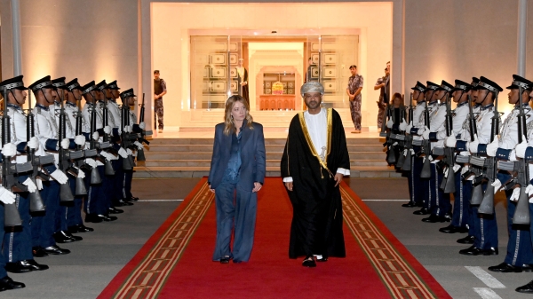 Italian Prime Minister leaves Oman