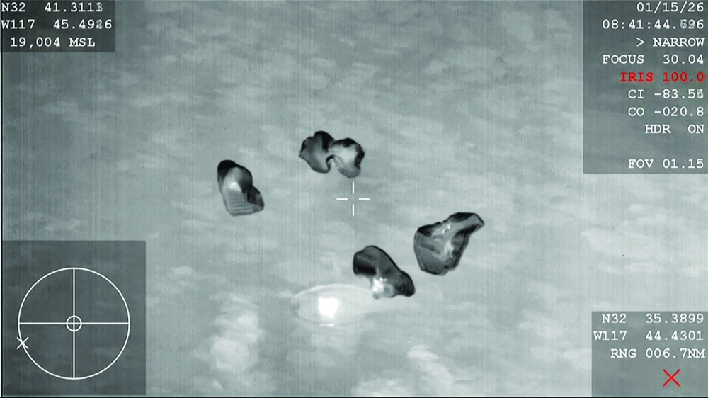 Infrared footage shows the Nasa Crew 11 Dragon capsule, carrying a four-member crew home from orbit in an emergency return to earth necessitated by an undisclosed serious medical condition afflicting one of the astronauts, making splashdown at sea upon returning to Earth. — Reuters