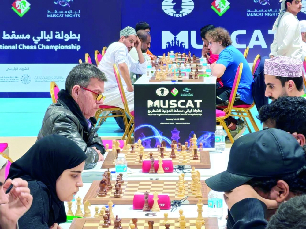 Fierce competition heats up at the Muscat Nights International Chess Championship.