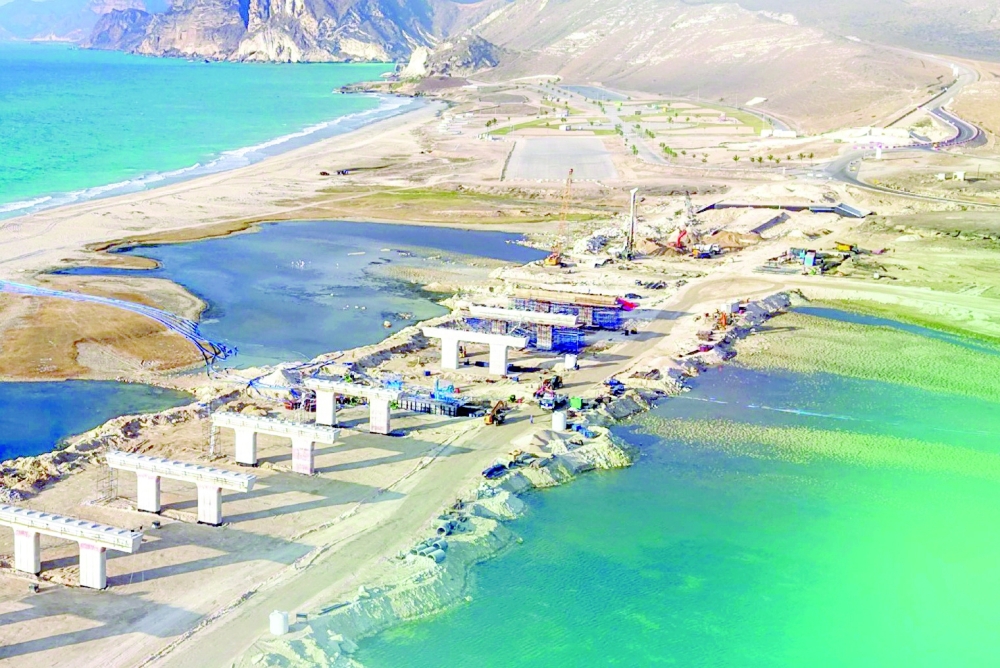 The 630-metre-long concrete bridge is projected to cost over RO 9 million.