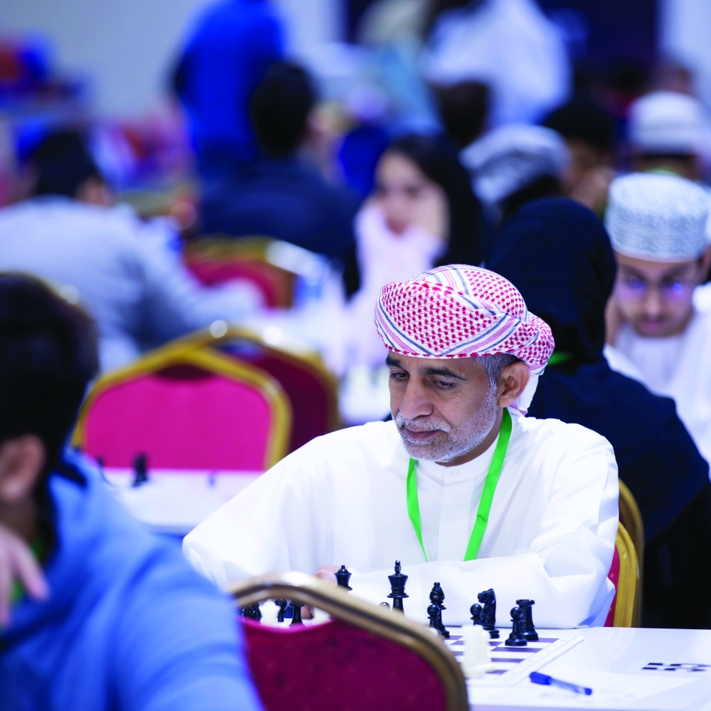 Open battle for the lead in Muscat Nights Chess Championship. — Muath al Shukaili