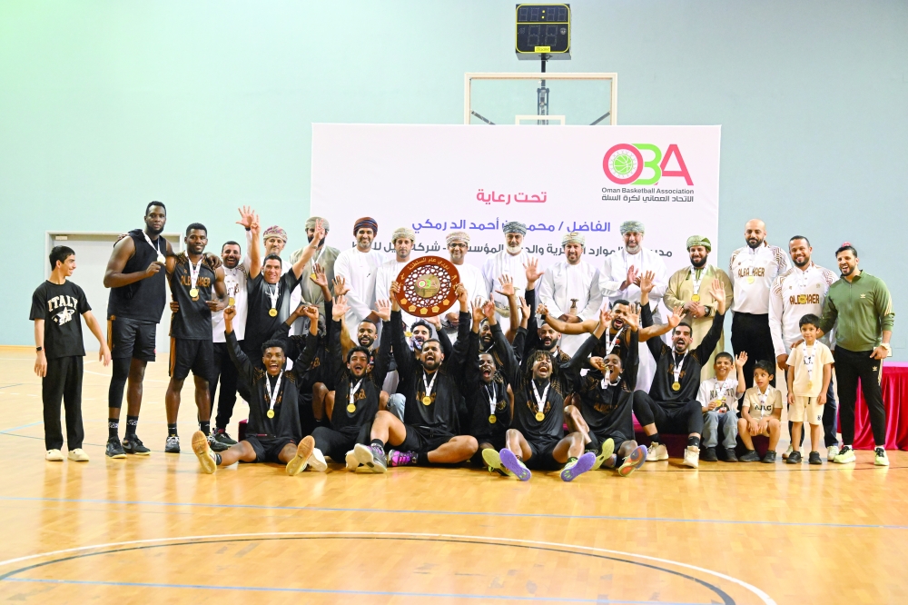 Al Bashayer were crowned champions of the 2025–26 Oman Basketball League. — Hussein al Muqbali