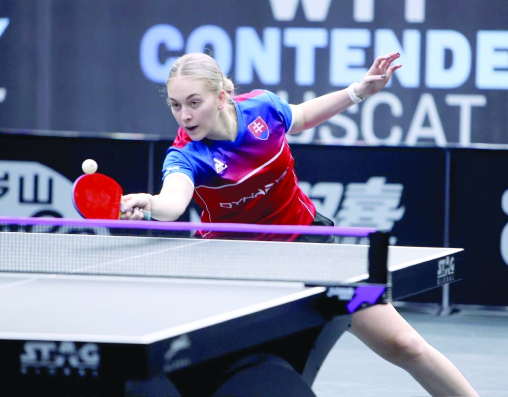 Slovakia's Ema Labosova in action.