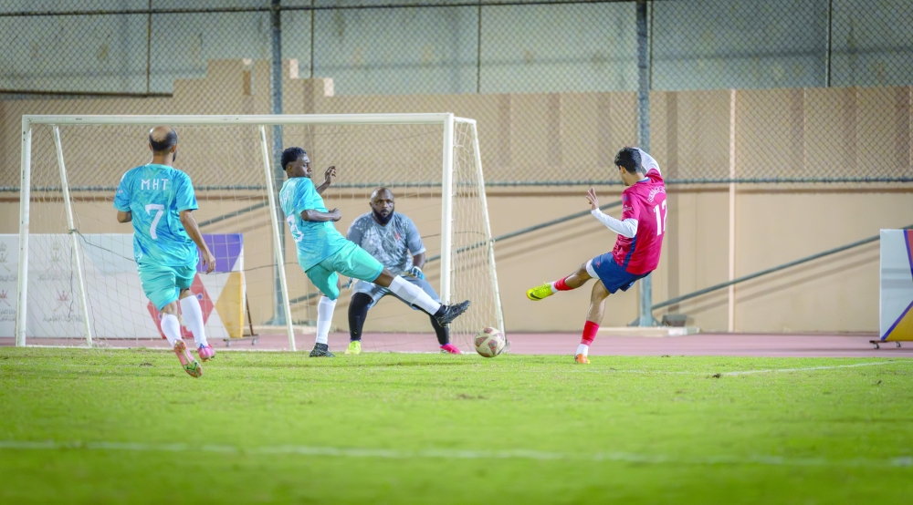 The Ministry of Culture, Sports and Youth recorded a comprehensive 5–0 victory over the National Centre for Statistics and Information. — Ghassan al Amri