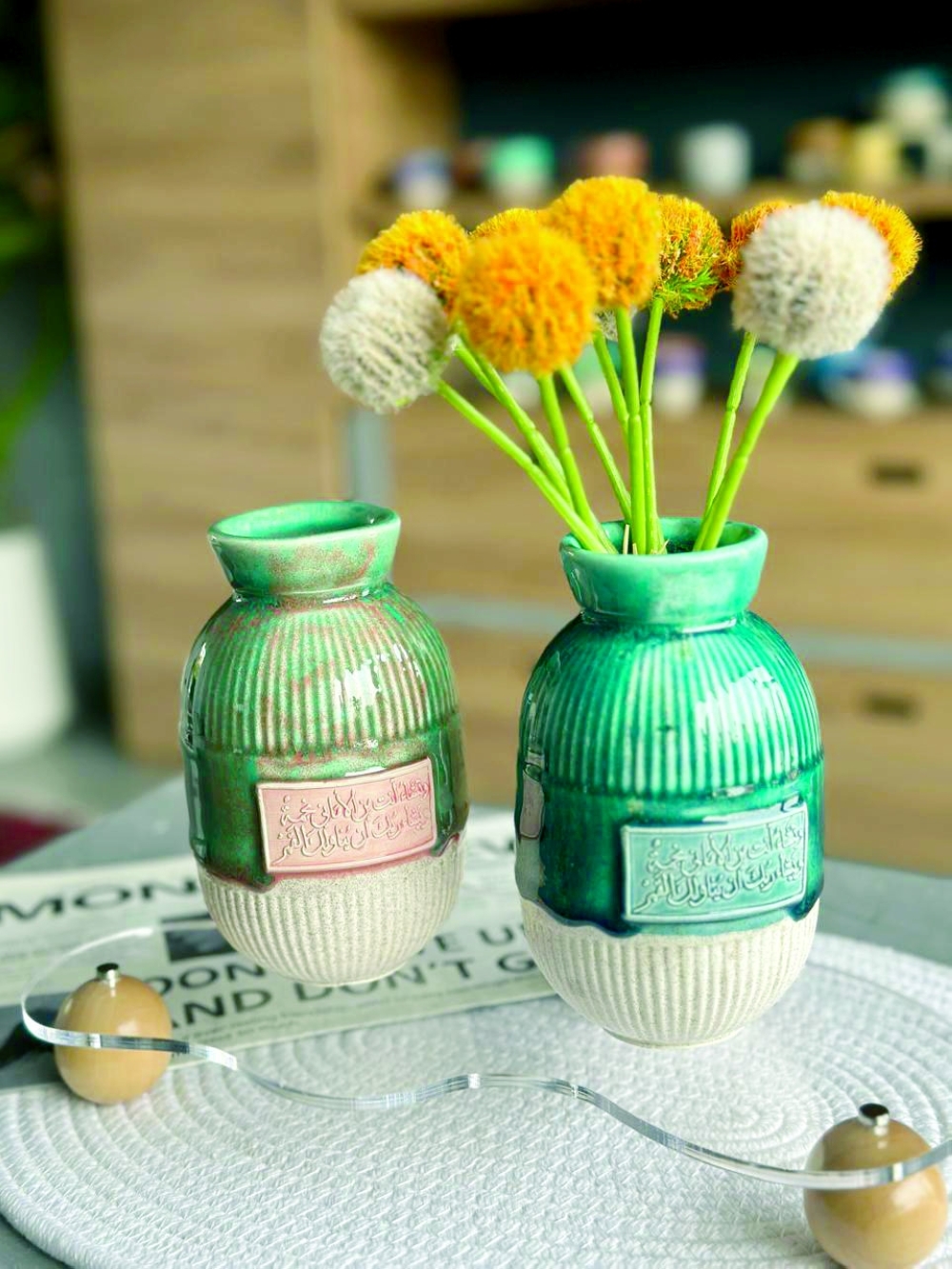 The production focuses on creating pottery using innovative techniques.