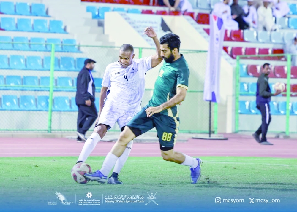 Ministry of Education (A) booked their place in the semifinals after a deserved 2–0 victory over the Ministry of Finance.