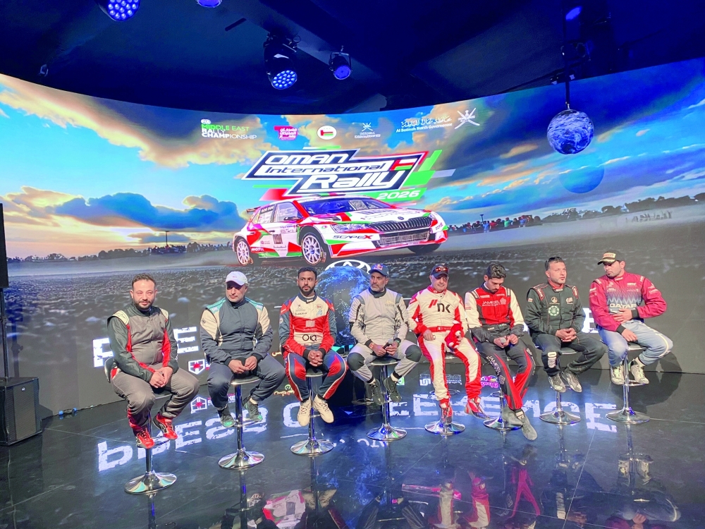 Oman International Rally pre-event press conference.