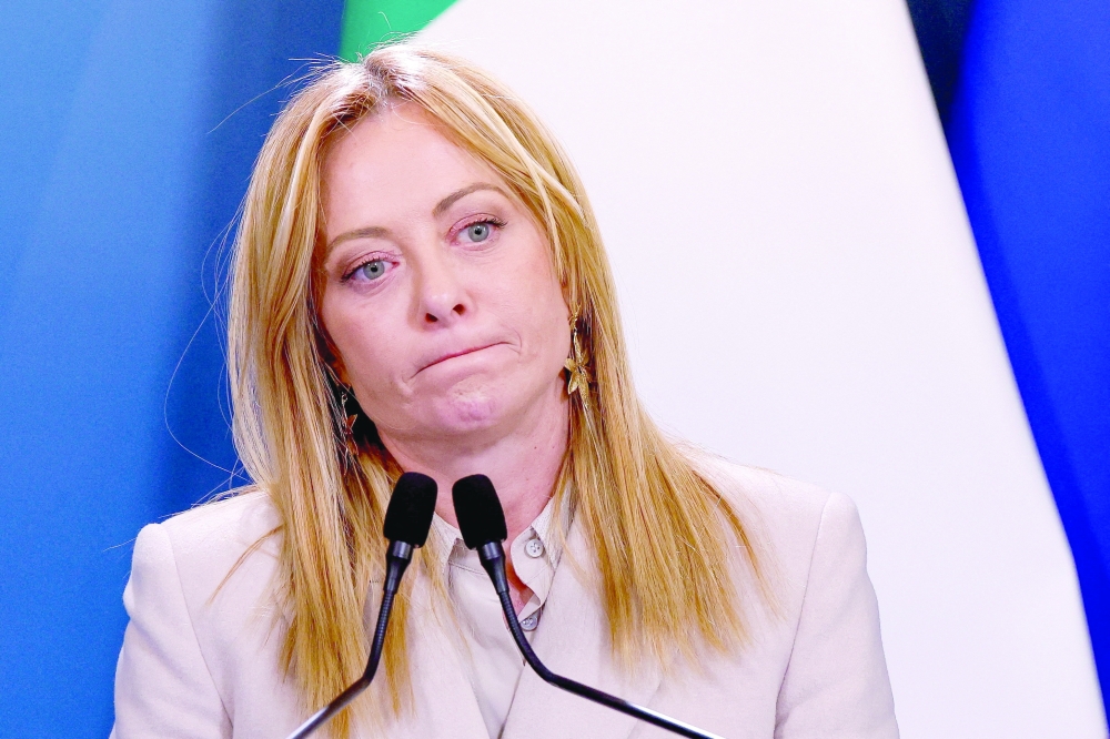Italian Prime Minister Giorgia Meloni
