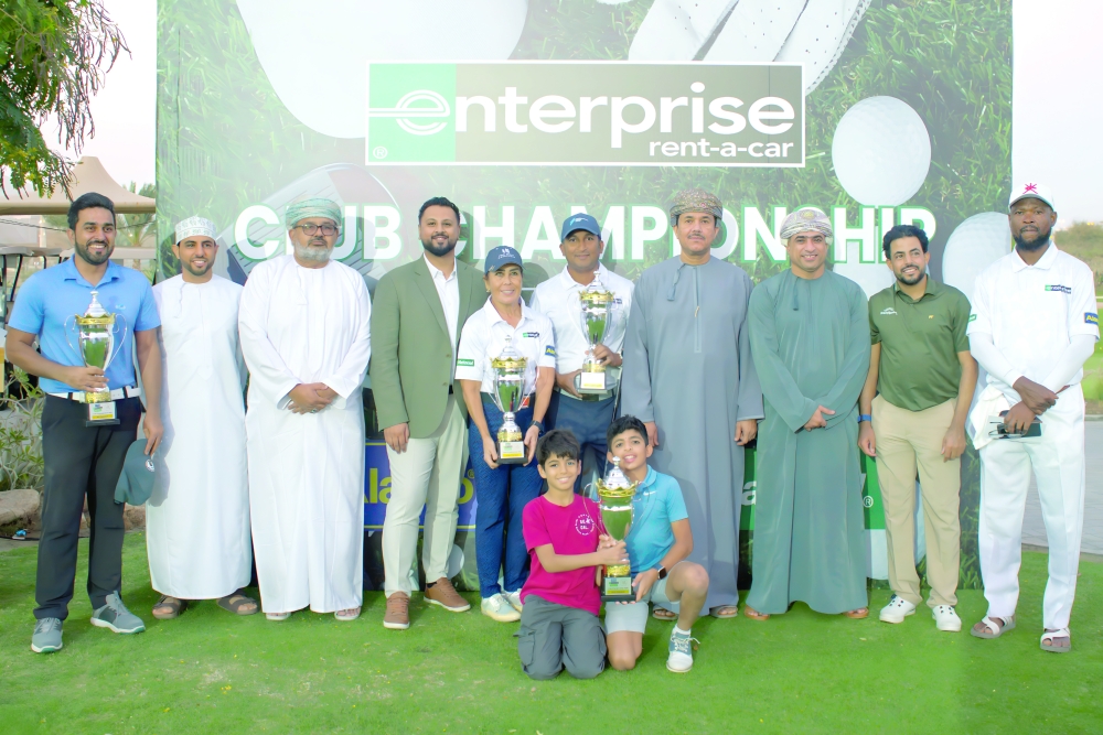 A group photo of the winners in Ghala Golf Club Championship.