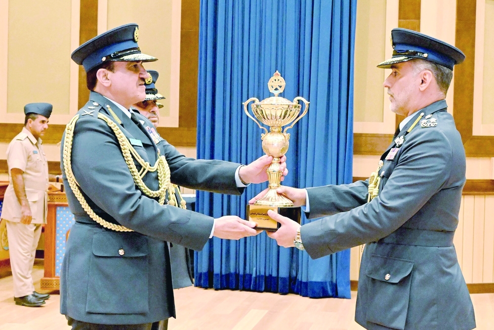 Air Vice Marshal Khamis bin Hammad al Ghafri feted the graduating officers.