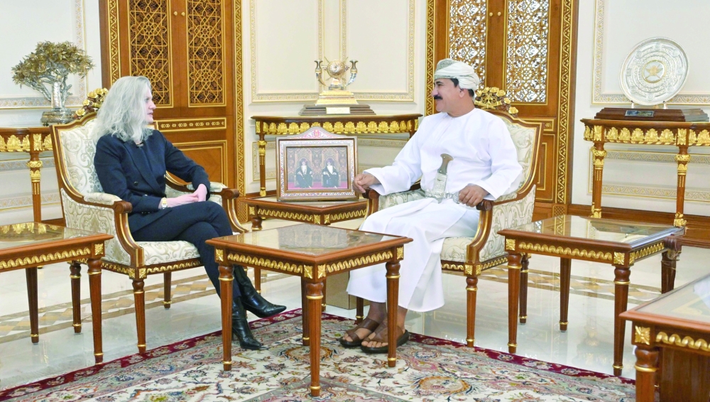 Gen Al Numani with Allison Hooker, Under-Secretary of State for Political Affairs of the US.