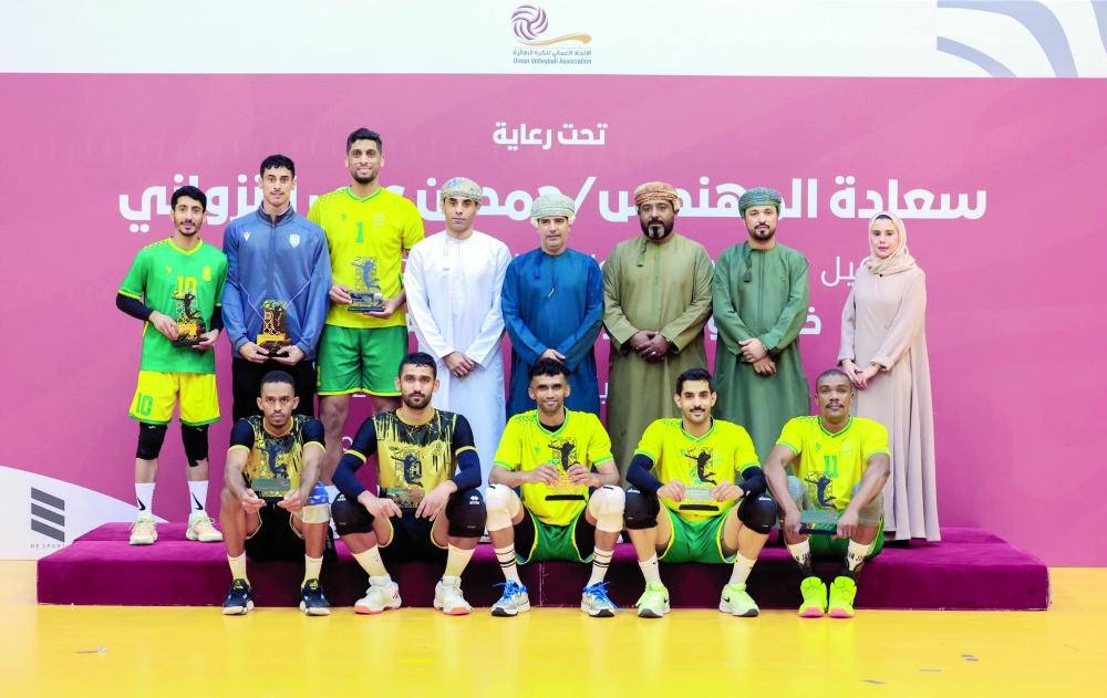 Players pose with their individual awards. — Abdulwahid al Hamadani
