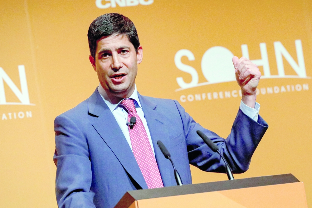 Kevin Warsh, Fellow in Economics at the Hoover Institution and lecturer at the Stanford Graduate School of Business, speaks during the Sohn Investment Conference in New York City