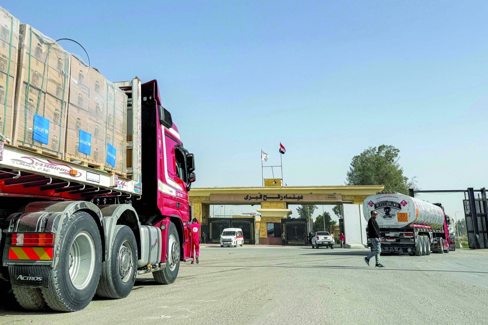 The Rafah crossing between Gaza and Egypt 
