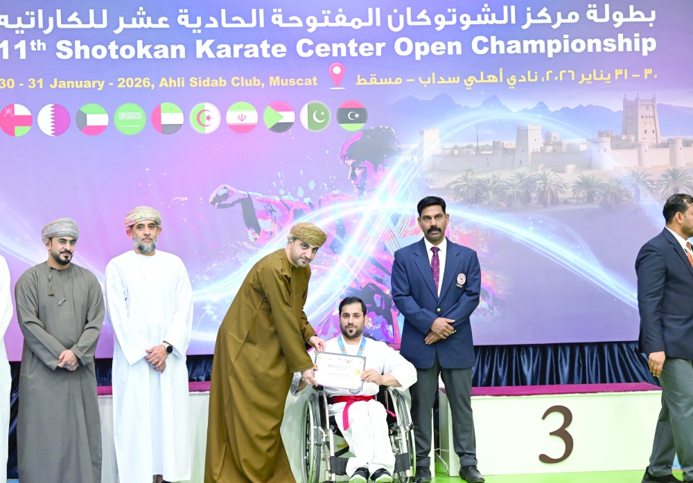Kata and Kumite crowning events for wheelchair users. — Photo by Khalfan al Ruzaiqi