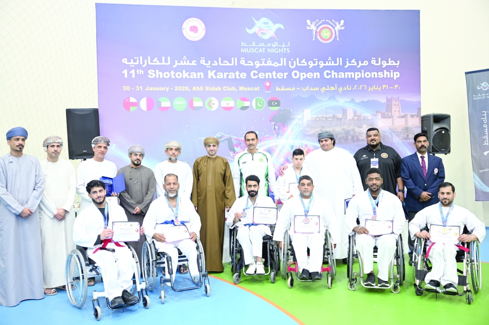 Kata and Kumite crowning events for wheelchair users. — Photo by Khalfan al Ruzaiqi