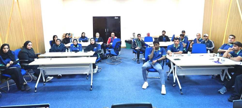 Referees attend a theoretical session during the training camp. — Khalfan al Ruzaiqi
