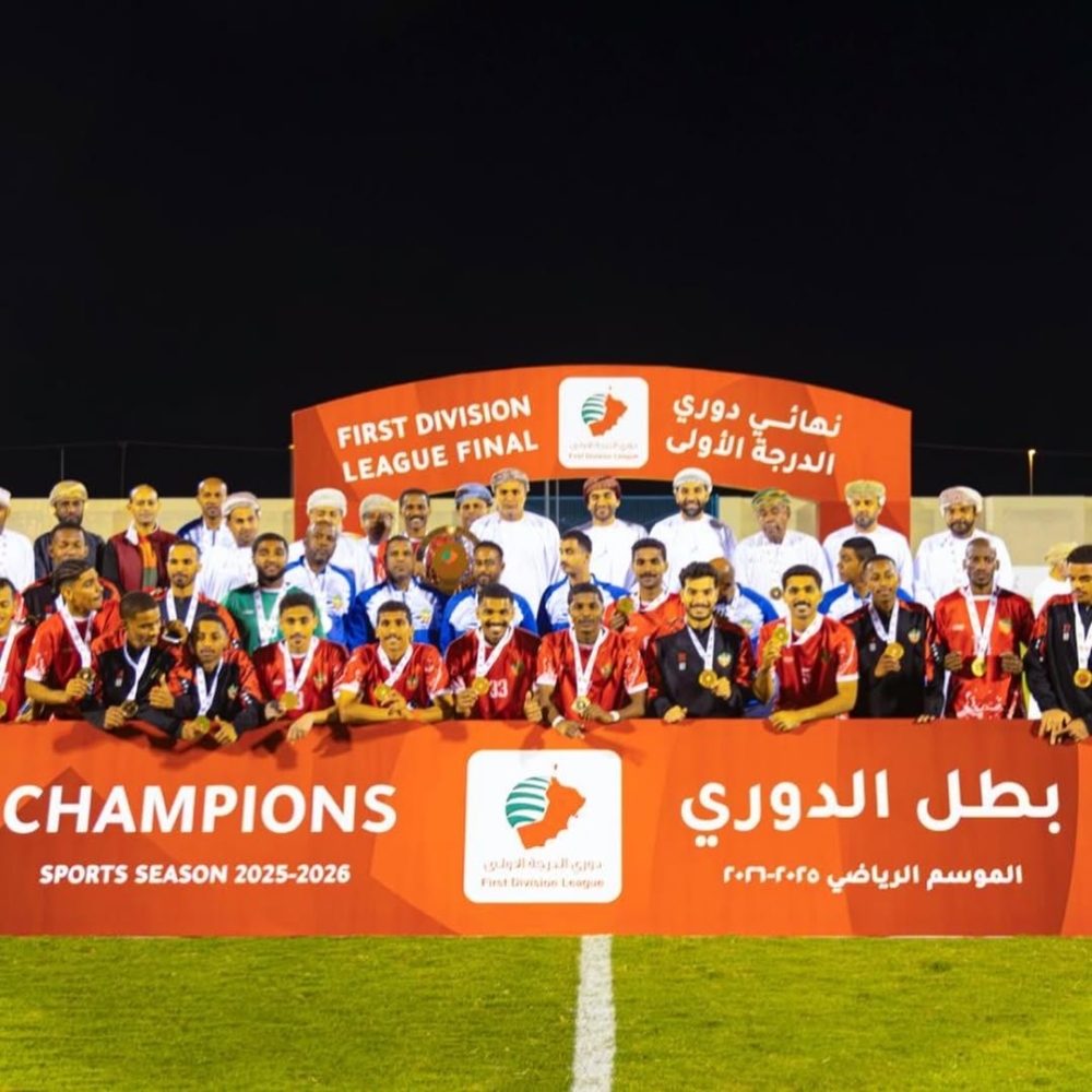 Al Musannah, champions of the First Division League.