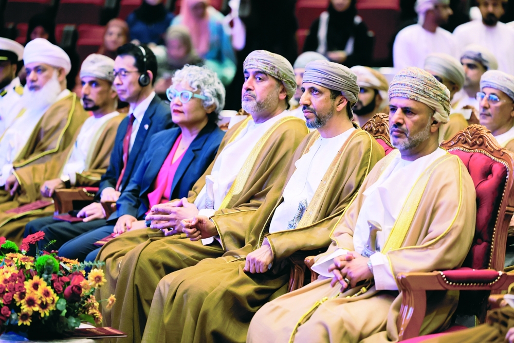 The opening ceremony was held under the auspices of Sayyid Ibrahim bin Said al Busaidy, Minister of Heritage and Tourism.