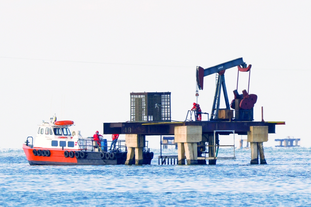 An oil pumpjack at Lake Maracaibo in Cabimas, Venezuela, January 27, 2026. — Reuters