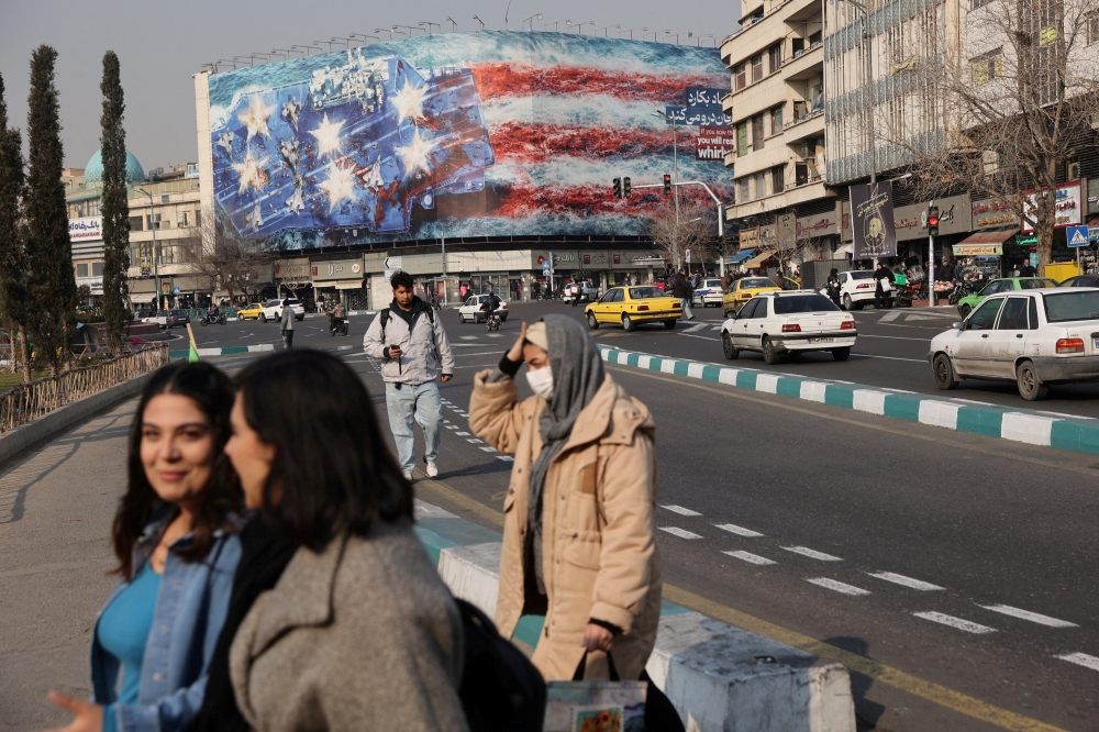  People walk past in Tehran, Iran, January 26, 2026. 