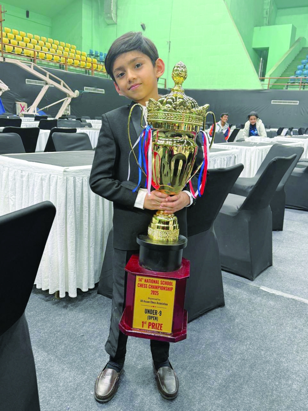 Ilaan Shafeek with the trophy