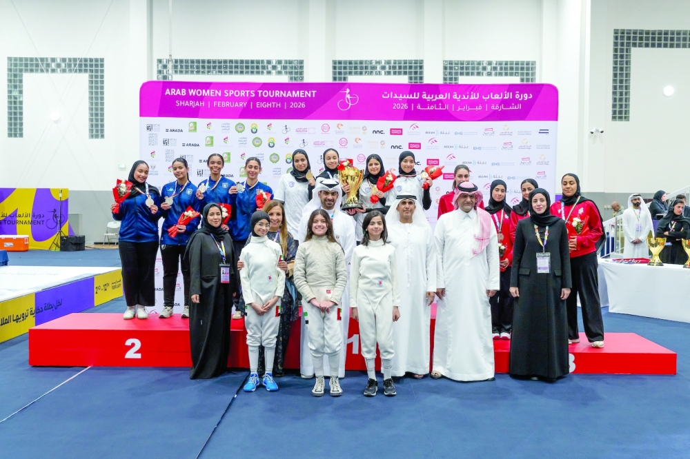 Oman claimed first place with the Salalah team, which won three gold, two silver and two bronze for a total of seven medals, bolstering its strong presence in the team category.