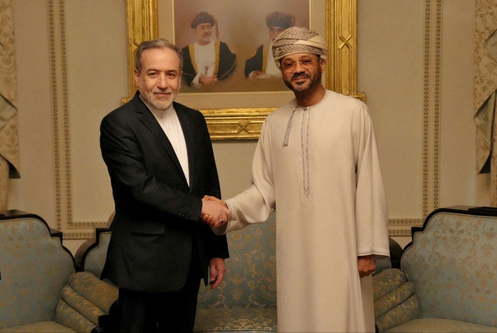 Iranian Foreign Minister Abbas Araghchi meets with Omani Foreign Minister Sayyid Badr Albusaidi in Muscat