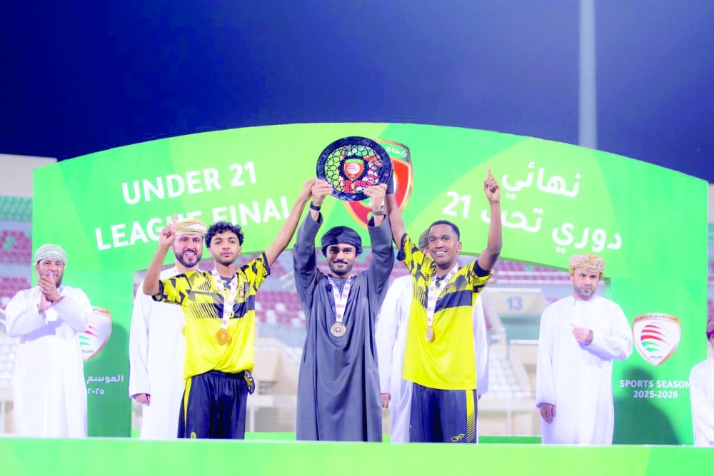 Al Suwaiq Club were crowned champions of the Under-21 League.