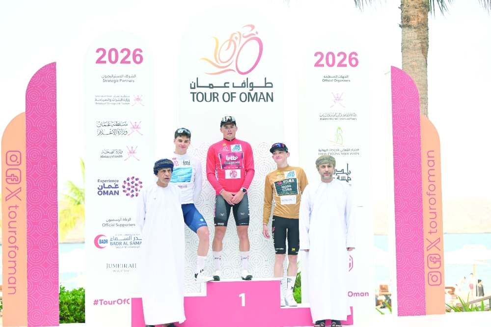 Baptiste Veistroffer of Lotto–Intermarche put up a dominant solo ride in the longest stage of the Tour of Oman (191.4 km) to claim the red jersey on Sunday.
