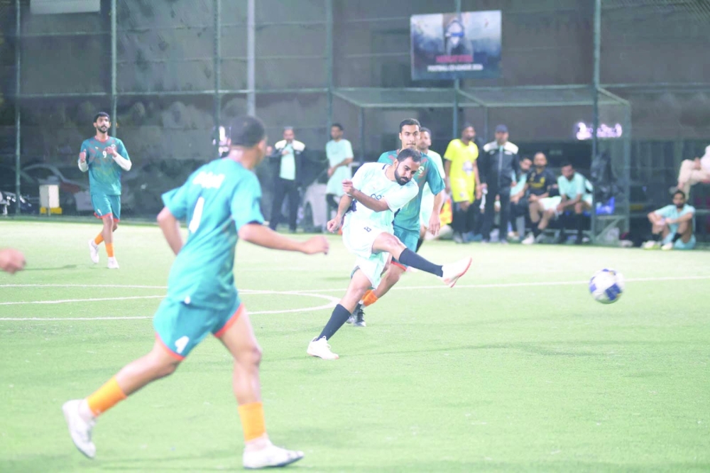 Players compete aggressively for control in a tightly fought encounter.