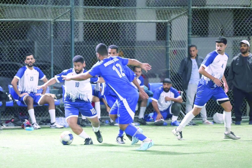 Players compete aggressively for control in a tightly fought encounter.