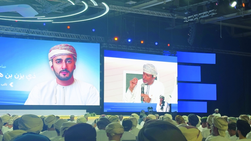 Salim bin Nasser Al Aufi, Minister of Energy and Minerals, speaking at the ‘Together We Advance’ Forum.