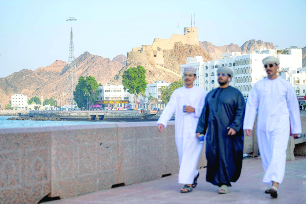 The corniche in Capital Muscat. — AFP