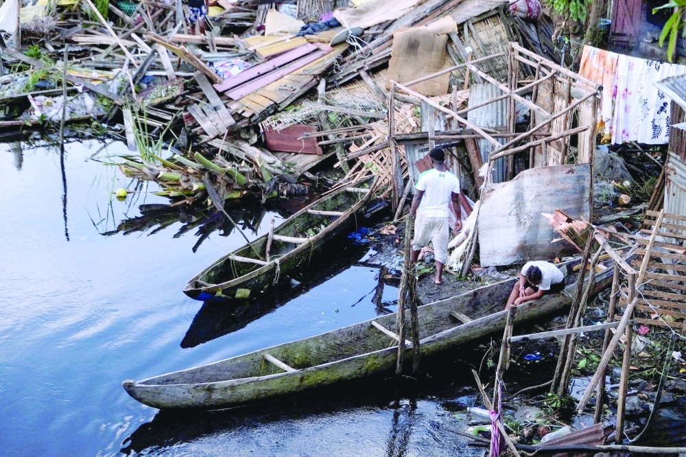 A general view shows damage after Cyclone Gezani tore through the port city of Toamasina, Madagascar. - Reuters