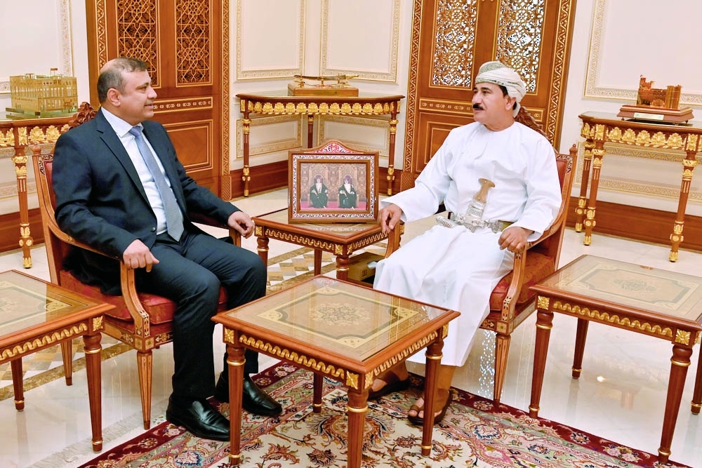 Gen Sultan bin Mohammed al Numani holds talks with Dr Khaled Saleh Shoteif.
