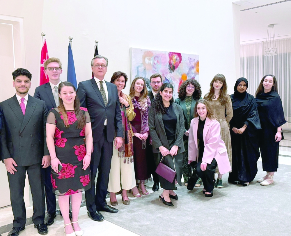 UK-MENA delegation with Ambassadors of Germany and the Netherlands during a visit to Muscat