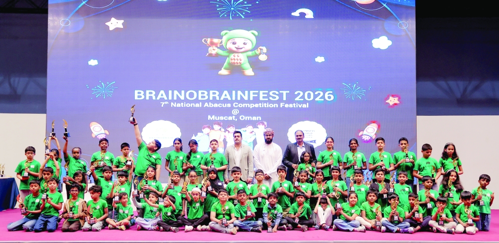 The Brainobrain Fest marked one of the largest mental math gatherings in Muscat.