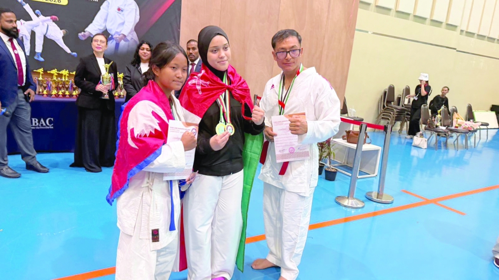 Shaima Ahmed al Shali won two gold and a silver. 