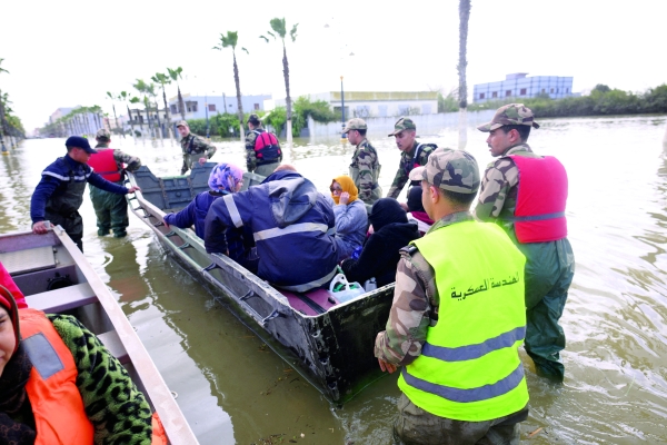 Moroccans return home as waters recede