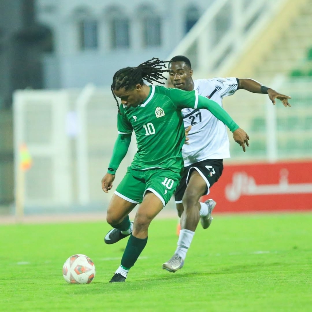Sohar and Al Rustaq players in action during their Round 14 match of the Jindal League.