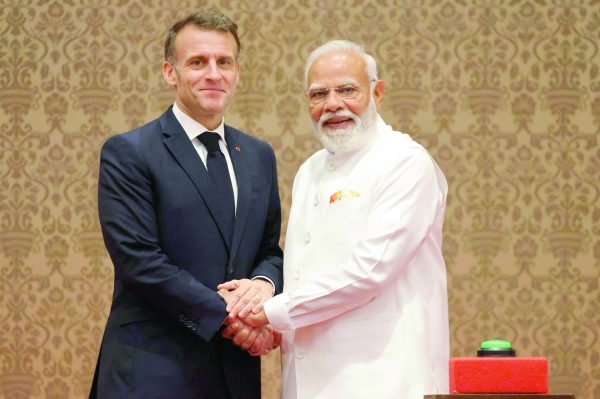 France's Macron hails growing India ties, eyes fighter jet deal