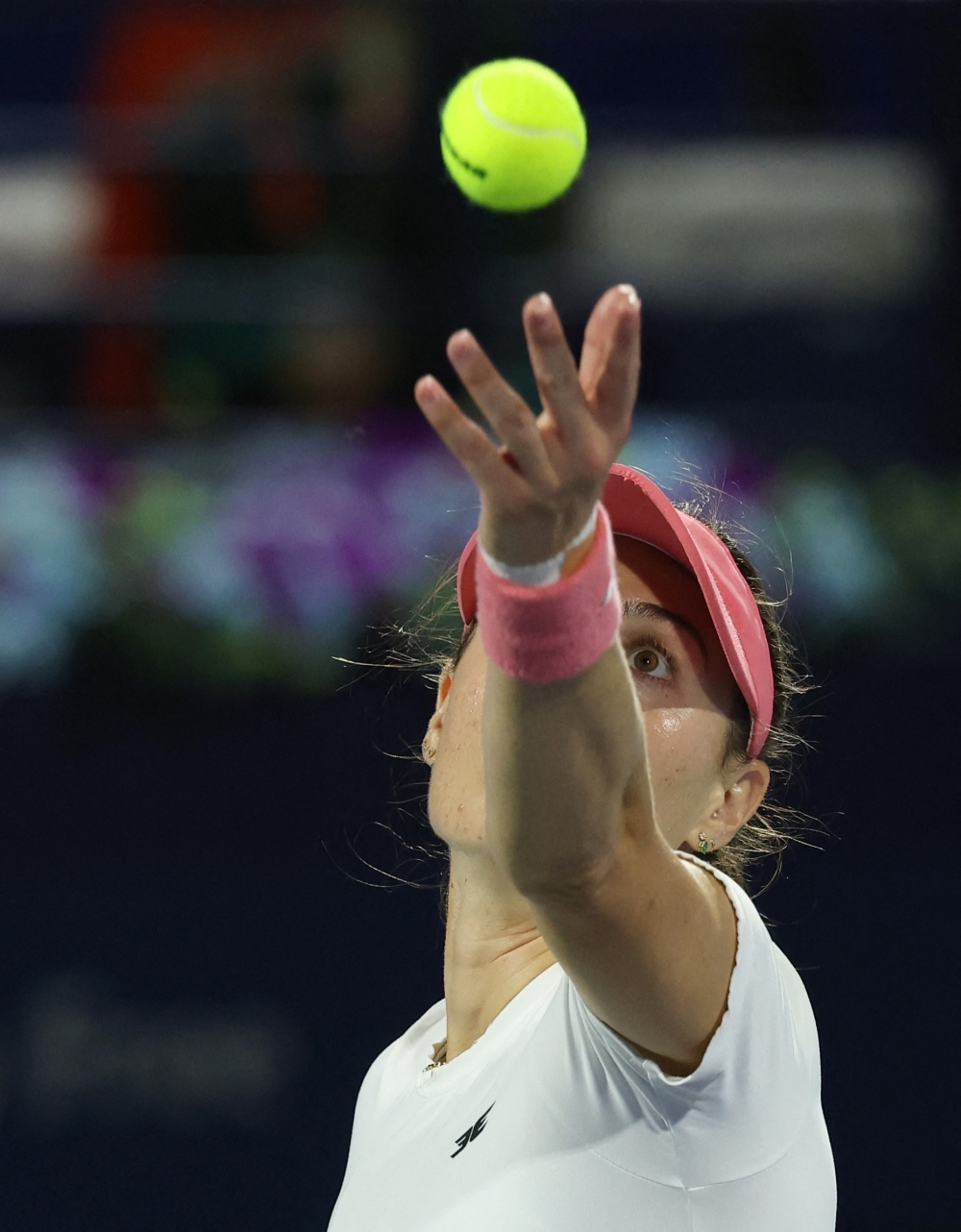  Australia's Kimberly Birrell in action during her round of 32 match against Kazakhstan's Elena Rybakina  