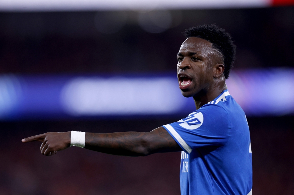 Real Madrid's Brazilian forward #07 Vinicius 