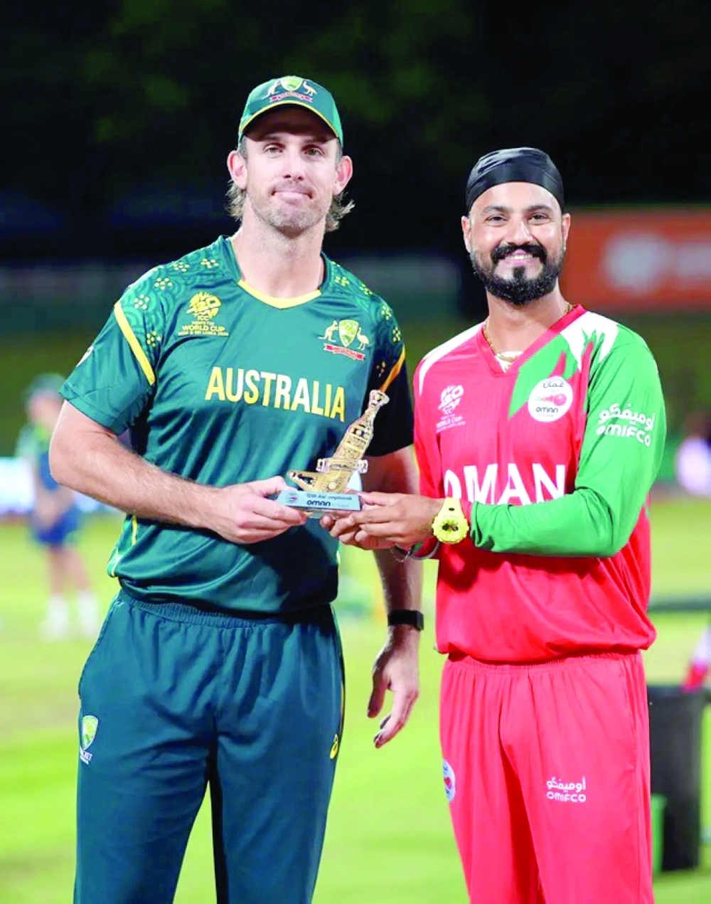 Jatinder Singh and Mitchell Marsh