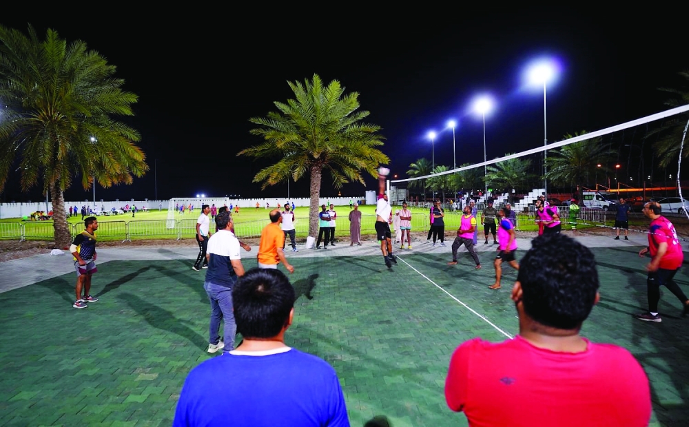 Volleyball outdoor in Ramadhan.