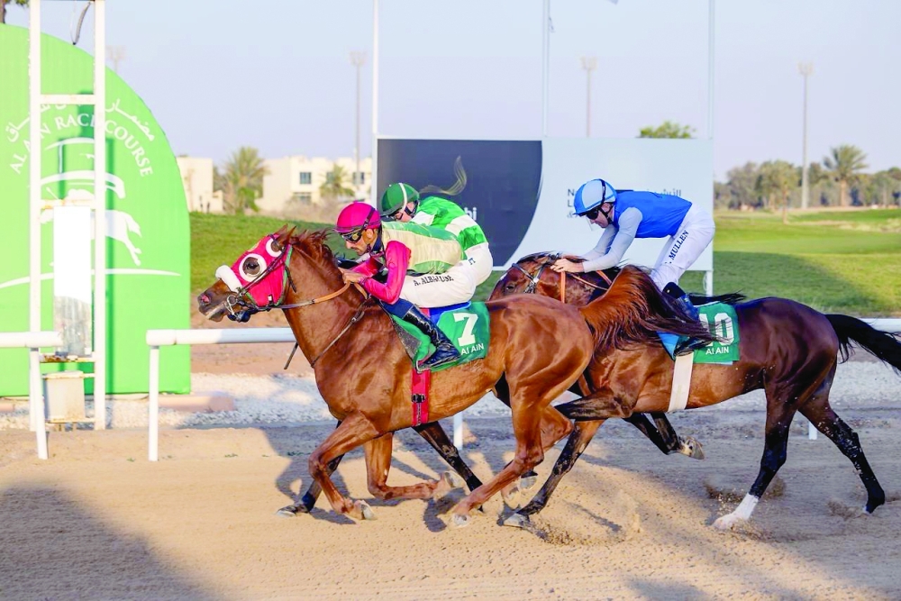 Royal Cavalry's ‘Muthabir’ claimed first place in the fourth race, designated for Purebred Arabian horses over a distance of 1,600 metres.